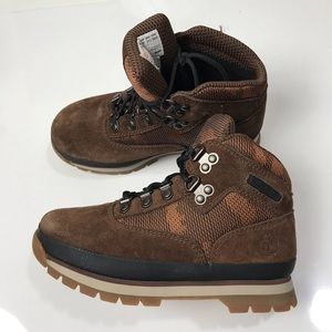 Timberland brown boots size 9 kids toddler boy , lace up